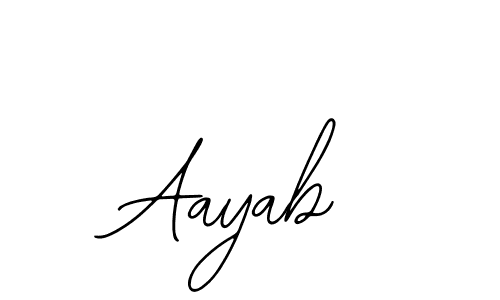Aayab stylish signature style. Best Handwritten Sign (Bearetta-2O07w) for my name. Handwritten Signature Collection Ideas for my name Aayab. Aayab signature style 12 images and pictures png