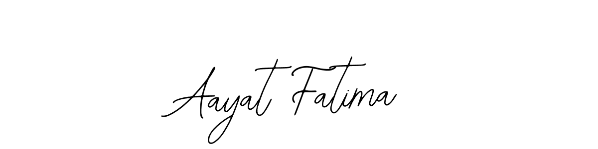 How to make Aayat Fatima signature? Bearetta-2O07w is a professional autograph style. Create handwritten signature for Aayat Fatima name. Aayat Fatima signature style 12 images and pictures png