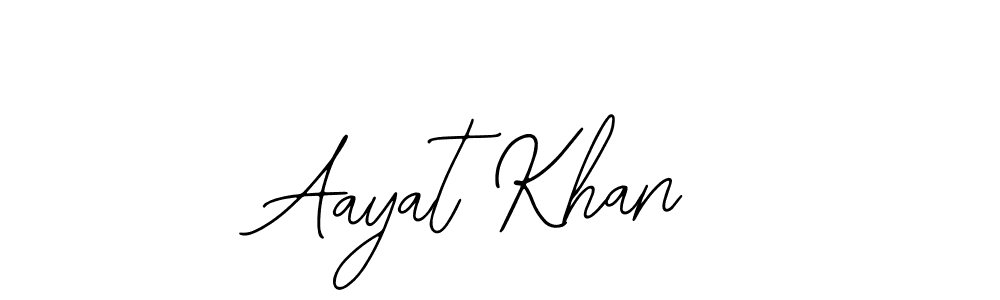 Make a beautiful signature design for name Aayat Khan. With this signature (Bearetta-2O07w) style, you can create a handwritten signature for free. Aayat Khan signature style 12 images and pictures png