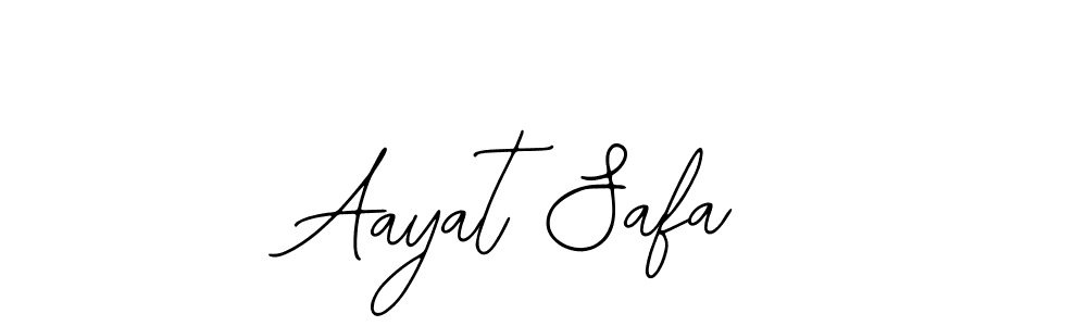 How to Draw Aayat Safa signature style? Bearetta-2O07w is a latest design signature styles for name Aayat Safa. Aayat Safa signature style 12 images and pictures png