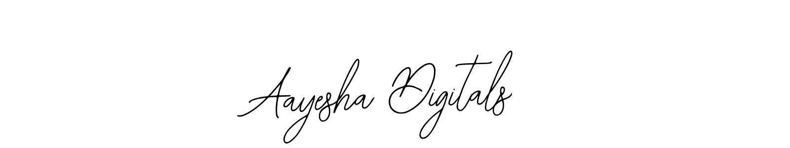 How to make Aayesha Digitals signature? Bearetta-2O07w is a professional autograph style. Create handwritten signature for Aayesha Digitals name. Aayesha Digitals signature style 12 images and pictures png