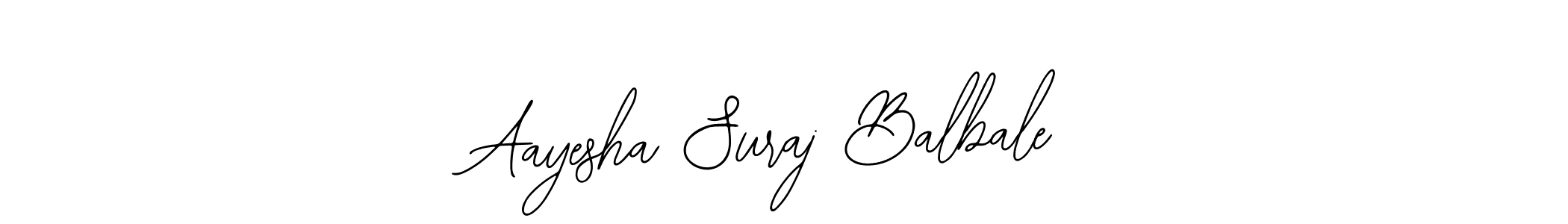 How to Draw Aayesha Suraj Balbale signature style? Bearetta-2O07w is a latest design signature styles for name Aayesha Suraj Balbale. Aayesha Suraj Balbale signature style 12 images and pictures png