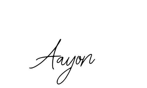 Design your own signature with our free online signature maker. With this signature software, you can create a handwritten (Bearetta-2O07w) signature for name Aayon. Aayon signature style 12 images and pictures png