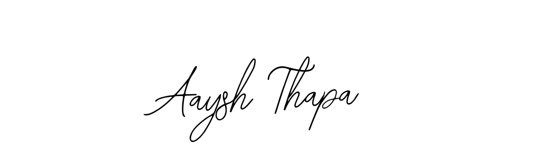 Also we have Aaysh Thapa name is the best signature style. Create professional handwritten signature collection using Bearetta-2O07w autograph style. Aaysh Thapa signature style 12 images and pictures png