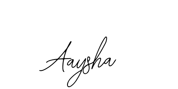 Use a signature maker to create a handwritten signature online. With this signature software, you can design (Bearetta-2O07w) your own signature for name Aaysha. Aaysha signature style 12 images and pictures png