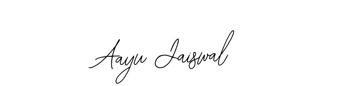 The best way (Bearetta-2O07w) to make a short signature is to pick only two or three words in your name. The name Aayu Jaiswal include a total of six letters. For converting this name. Aayu Jaiswal signature style 12 images and pictures png