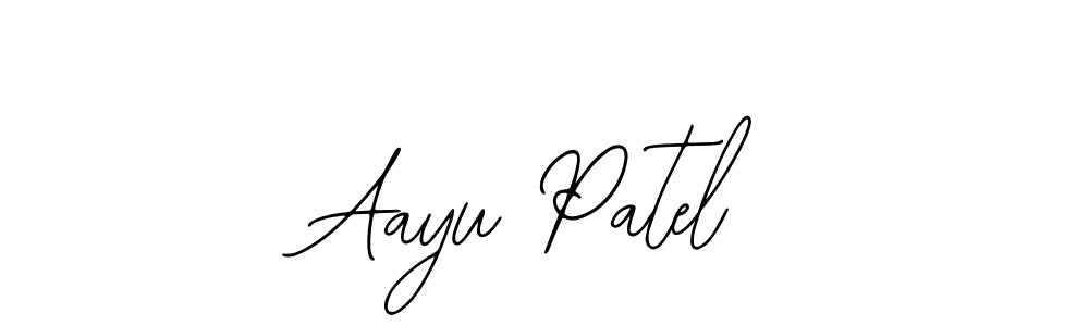 How to make Aayu Patel signature? Bearetta-2O07w is a professional autograph style. Create handwritten signature for Aayu Patel name. Aayu Patel signature style 12 images and pictures png