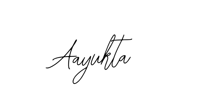 How to make Aayukta name signature. Use Bearetta-2O07w style for creating short signs online. This is the latest handwritten sign. Aayukta signature style 12 images and pictures png