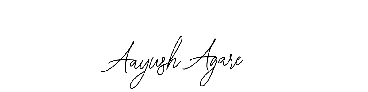 How to make Aayush Agare name signature. Use Bearetta-2O07w style for creating short signs online. This is the latest handwritten sign. Aayush Agare signature style 12 images and pictures png