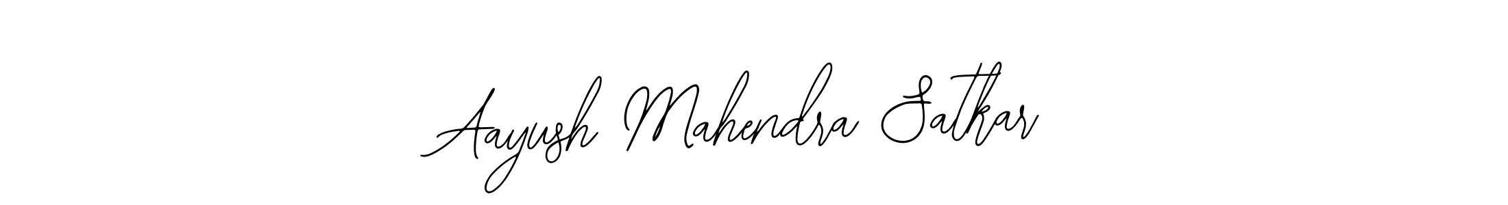 How to make Aayush Mahendra Satkar name signature. Use Bearetta-2O07w style for creating short signs online. This is the latest handwritten sign. Aayush Mahendra Satkar signature style 12 images and pictures png