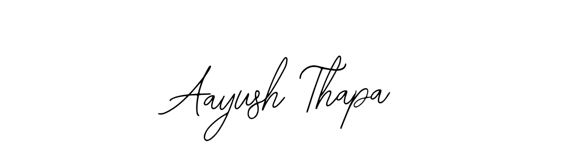 if you are searching for the best signature style for your name Aayush Thapa. so please give up your signature search. here we have designed multiple signature styles  using Bearetta-2O07w. Aayush Thapa signature style 12 images and pictures png