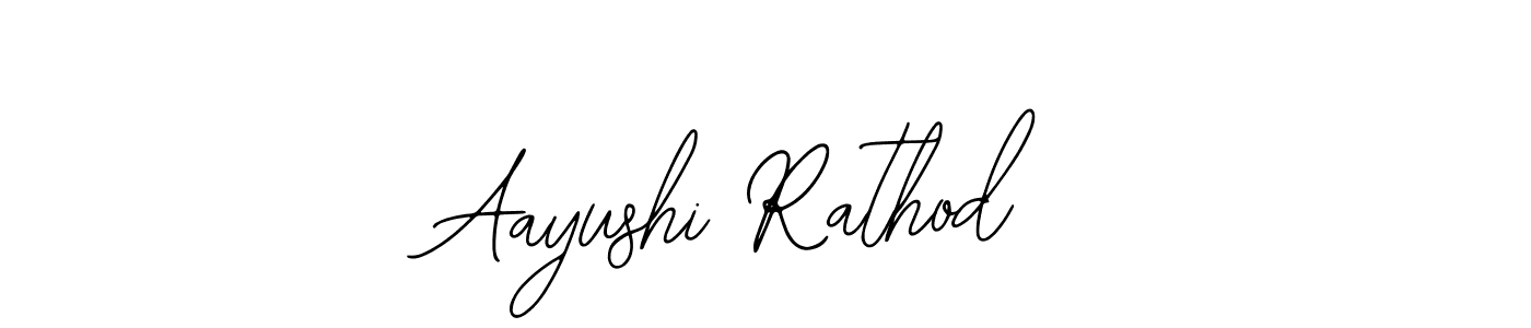 You should practise on your own different ways (Bearetta-2O07w) to write your name (Aayushi Rathod) in signature. don't let someone else do it for you. Aayushi Rathod signature style 12 images and pictures png