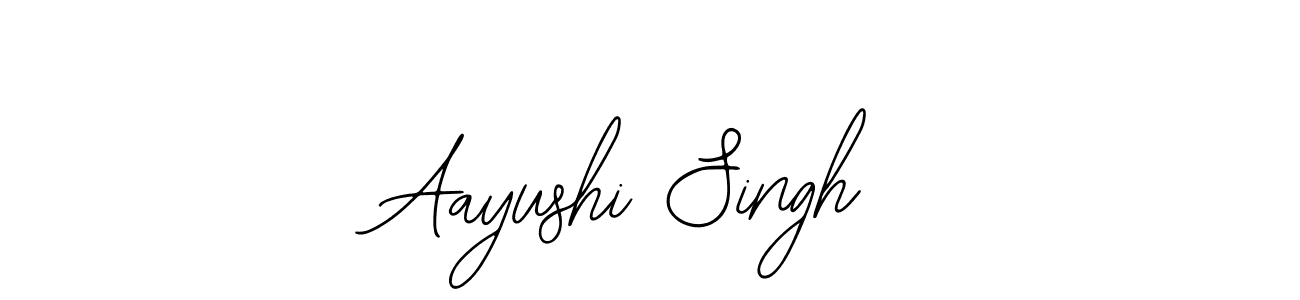 The best way (Bearetta-2O07w) to make a short signature is to pick only two or three words in your name. The name Aayushi Singh include a total of six letters. For converting this name. Aayushi Singh signature style 12 images and pictures png