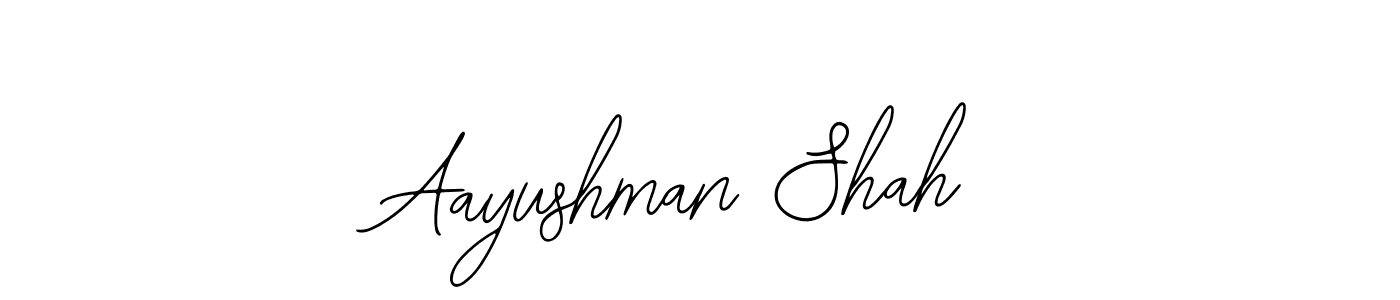 Use a signature maker to create a handwritten signature online. With this signature software, you can design (Bearetta-2O07w) your own signature for name Aayushman Shah. Aayushman Shah signature style 12 images and pictures png