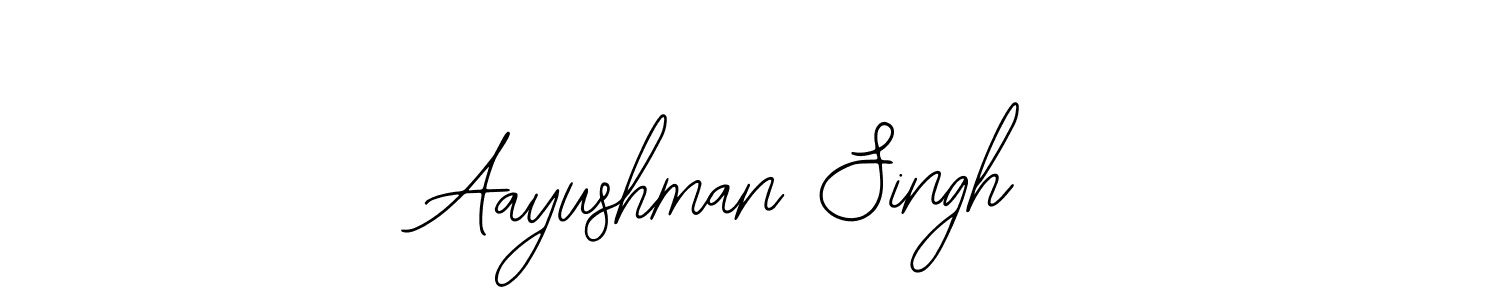 How to make Aayushman Singh signature? Bearetta-2O07w is a professional autograph style. Create handwritten signature for Aayushman Singh name. Aayushman Singh signature style 12 images and pictures png