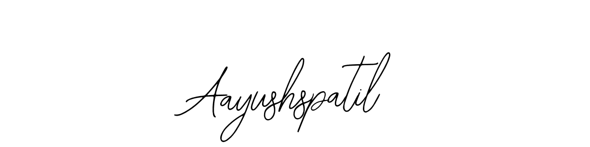 How to make Aayushspatil name signature. Use Bearetta-2O07w style for creating short signs online. This is the latest handwritten sign. Aayushspatil signature style 12 images and pictures png