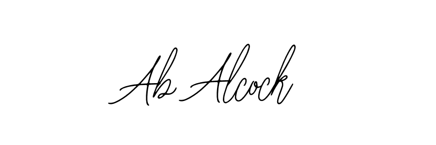 How to make Ab Alcock signature? Bearetta-2O07w is a professional autograph style. Create handwritten signature for Ab Alcock name. Ab Alcock signature style 12 images and pictures png