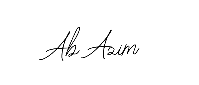 Also we have Ab Azim name is the best signature style. Create professional handwritten signature collection using Bearetta-2O07w autograph style. Ab Azim signature style 12 images and pictures png