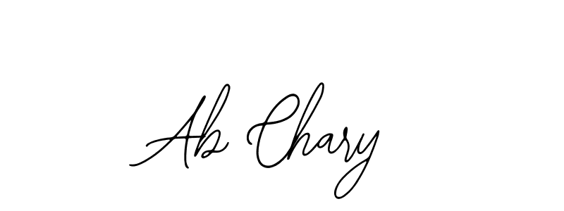 Similarly Bearetta-2O07w is the best handwritten signature design. Signature creator online .You can use it as an online autograph creator for name Ab Chary. Ab Chary signature style 12 images and pictures png