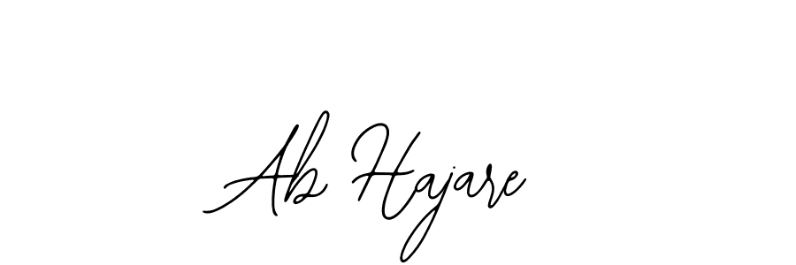 Also You can easily find your signature by using the search form. We will create Ab Hajare name handwritten signature images for you free of cost using Bearetta-2O07w sign style. Ab Hajare signature style 12 images and pictures png