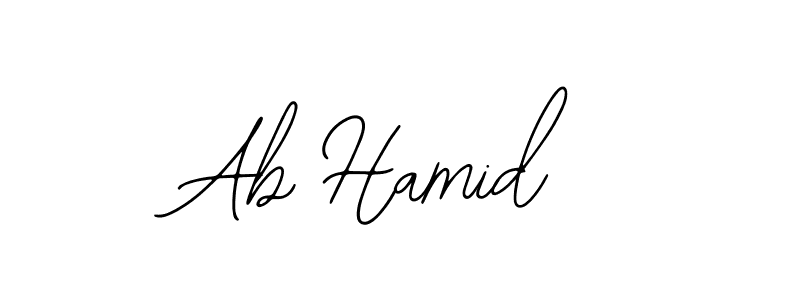 How to Draw Ab Hamid signature style? Bearetta-2O07w is a latest design signature styles for name Ab Hamid. Ab Hamid signature style 12 images and pictures png