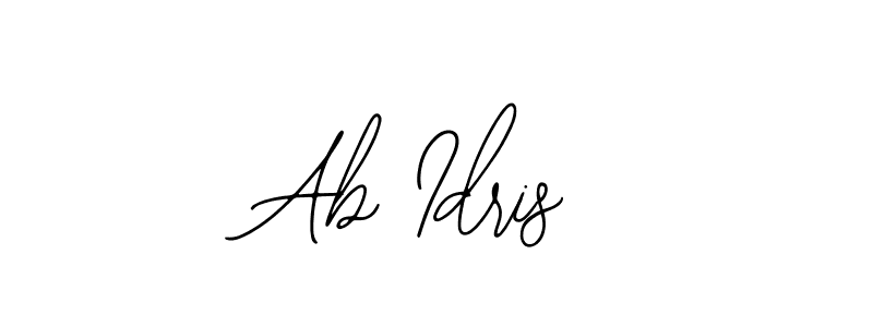 Use a signature maker to create a handwritten signature online. With this signature software, you can design (Bearetta-2O07w) your own signature for name Ab Idris. Ab Idris signature style 12 images and pictures png