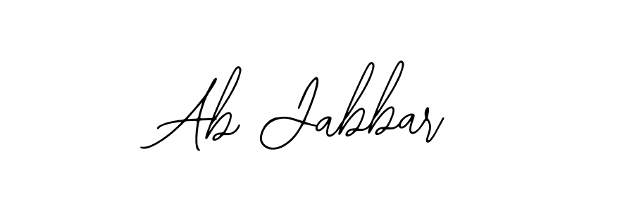 Similarly Bearetta-2O07w is the best handwritten signature design. Signature creator online .You can use it as an online autograph creator for name Ab Jabbar. Ab Jabbar signature style 12 images and pictures png