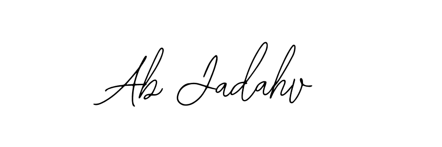 You should practise on your own different ways (Bearetta-2O07w) to write your name (Ab Jadahv) in signature. don't let someone else do it for you. Ab Jadahv signature style 12 images and pictures png