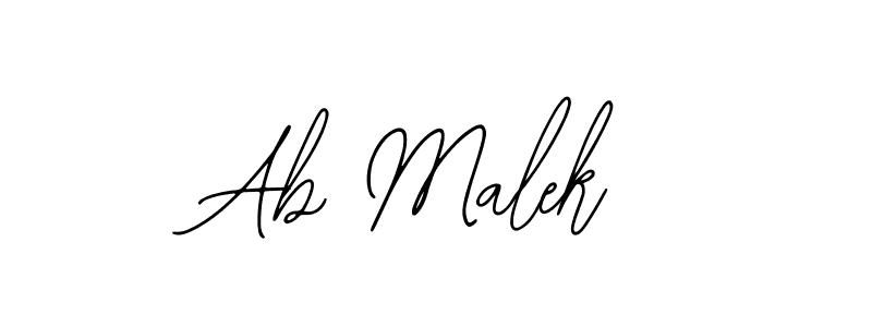 It looks lik you need a new signature style for name Ab Malek. Design unique handwritten (Bearetta-2O07w) signature with our free signature maker in just a few clicks. Ab Malek signature style 12 images and pictures png