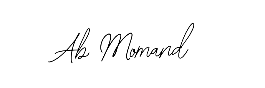 Bearetta-2O07w is a professional signature style that is perfect for those who want to add a touch of class to their signature. It is also a great choice for those who want to make their signature more unique. Get Ab Momand name to fancy signature for free. Ab Momand signature style 12 images and pictures png