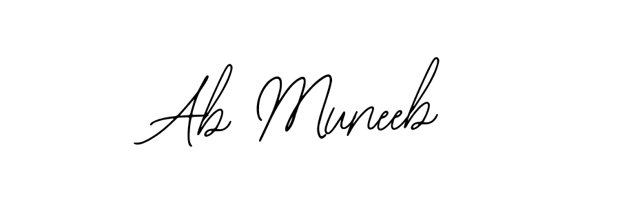Best and Professional Signature Style for Ab Muneeb. Bearetta-2O07w Best Signature Style Collection. Ab Muneeb signature style 12 images and pictures png