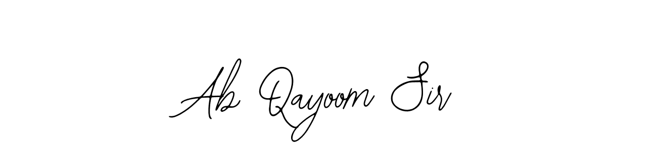 How to make Ab Qayoom Sir signature? Bearetta-2O07w is a professional autograph style. Create handwritten signature for Ab Qayoom Sir name. Ab Qayoom Sir signature style 12 images and pictures png