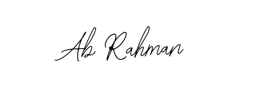 Design your own signature with our free online signature maker. With this signature software, you can create a handwritten (Bearetta-2O07w) signature for name Ab Rahman. Ab Rahman signature style 12 images and pictures png