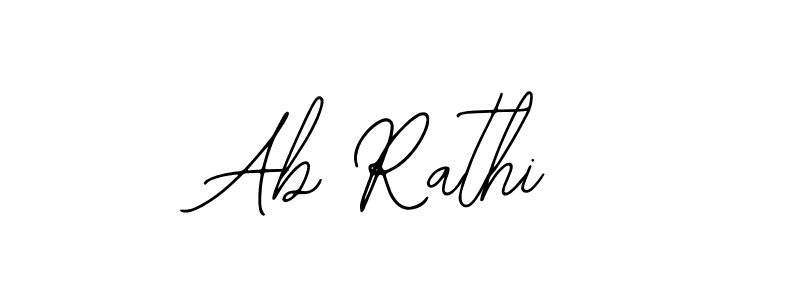 if you are searching for the best signature style for your name Ab Rathi. so please give up your signature search. here we have designed multiple signature styles  using Bearetta-2O07w. Ab Rathi signature style 12 images and pictures png