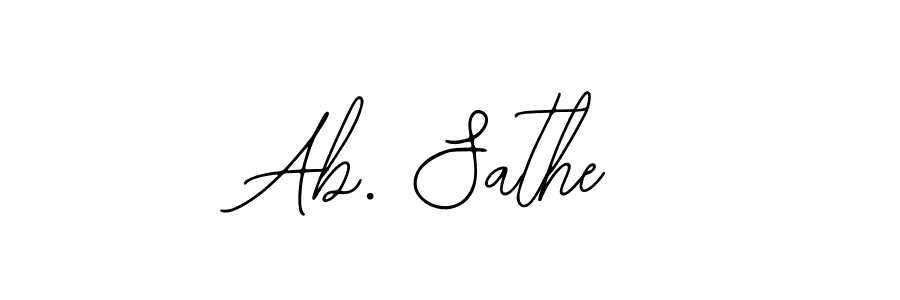 Use a signature maker to create a handwritten signature online. With this signature software, you can design (Bearetta-2O07w) your own signature for name Ab. Sathe. Ab. Sathe signature style 12 images and pictures png