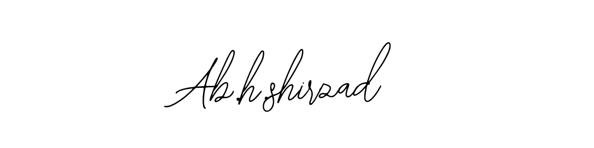 How to Draw Ab.h.shirzad signature style? Bearetta-2O07w is a latest design signature styles for name Ab.h.shirzad. Ab.h.shirzad signature style 12 images and pictures png