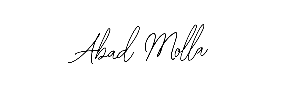 How to make Abad Molla name signature. Use Bearetta-2O07w style for creating short signs online. This is the latest handwritten sign. Abad Molla signature style 12 images and pictures png