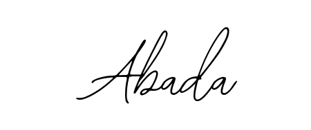 Achieve flawless digital penmanship with Abada name in Bearetta-2O07w font. The perfect tool for creating online signatures. Abada signature style 12 images and pictures png