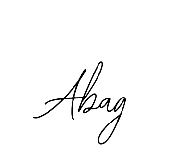 You should practise on your own different ways (Bearetta-2O07w) to write your name (Abag) in signature. don't let someone else do it for you. Abag signature style 12 images and pictures png