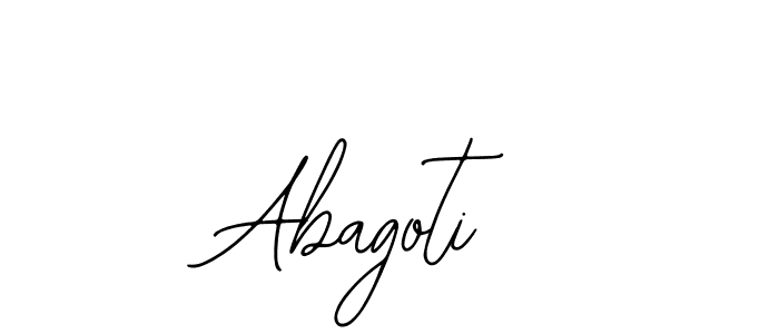 How to make Abagoti name signature. Use Bearetta-2O07w style for creating short signs online. This is the latest handwritten sign. Abagoti signature style 12 images and pictures png