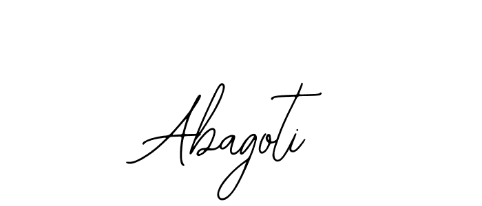 How to make Abagoti name signature. Use Bearetta-2O07w style for creating short signs online. This is the latest handwritten sign. Abagoti signature style 12 images and pictures png