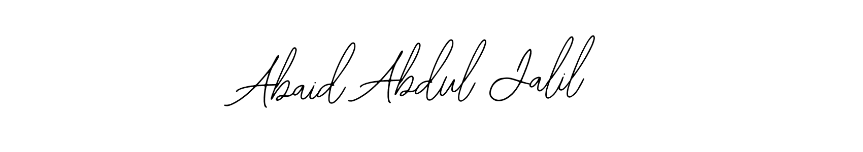 How to make Abaid Abdul Jalil name signature. Use Bearetta-2O07w style for creating short signs online. This is the latest handwritten sign. Abaid Abdul Jalil signature style 12 images and pictures png
