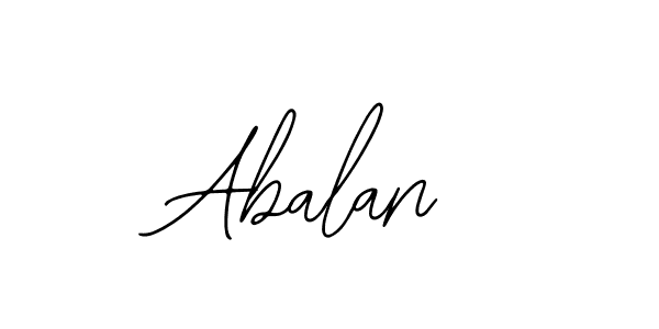 You should practise on your own different ways (Bearetta-2O07w) to write your name (Abalan) in signature. don't let someone else do it for you. Abalan signature style 12 images and pictures png