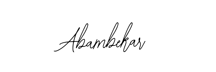 How to make Abambekar signature? Bearetta-2O07w is a professional autograph style. Create handwritten signature for Abambekar name. Abambekar signature style 12 images and pictures png