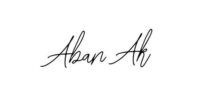 Design your own signature with our free online signature maker. With this signature software, you can create a handwritten (Bearetta-2O07w) signature for name Aban Ak. Aban Ak signature style 12 images and pictures png
