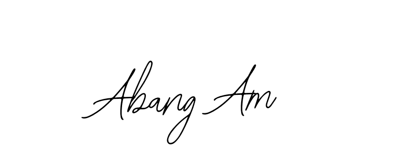 Use a signature maker to create a handwritten signature online. With this signature software, you can design (Bearetta-2O07w) your own signature for name Abang Am. Abang Am signature style 12 images and pictures png