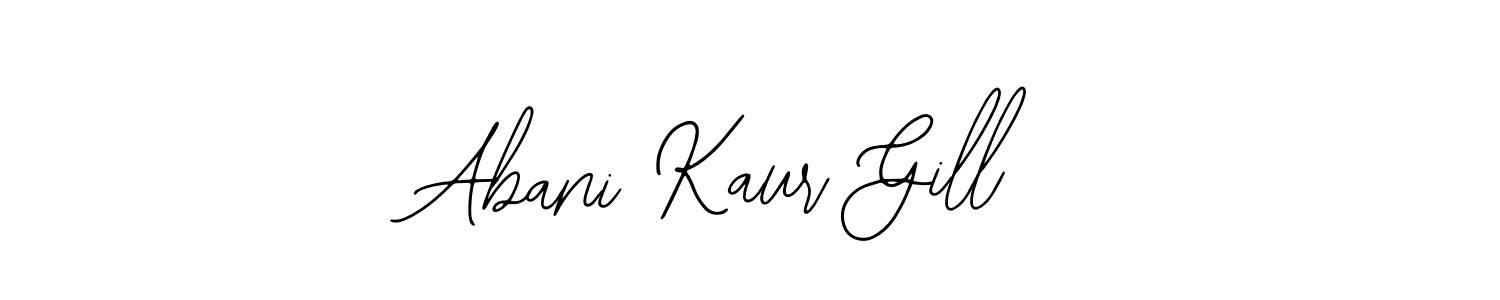 Bearetta-2O07w is a professional signature style that is perfect for those who want to add a touch of class to their signature. It is also a great choice for those who want to make their signature more unique. Get Abani Kaur Gill name to fancy signature for free. Abani Kaur Gill signature style 12 images and pictures png