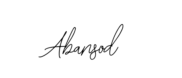 The best way (Bearetta-2O07w) to make a short signature is to pick only two or three words in your name. The name Abansod include a total of six letters. For converting this name. Abansod signature style 12 images and pictures png