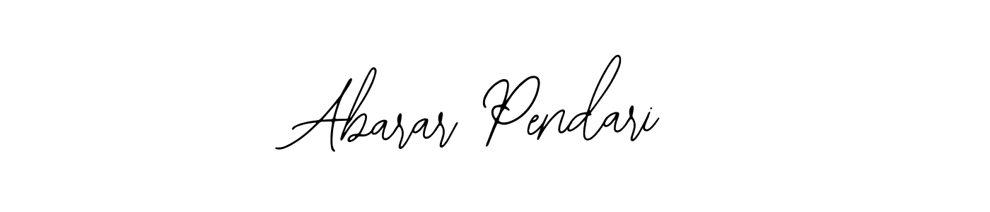 How to make Abarar Pendari name signature. Use Bearetta-2O07w style for creating short signs online. This is the latest handwritten sign. Abarar Pendari signature style 12 images and pictures png