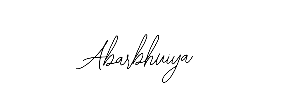 The best way (Bearetta-2O07w) to make a short signature is to pick only two or three words in your name. The name Abarbhuiya include a total of six letters. For converting this name. Abarbhuiya signature style 12 images and pictures png